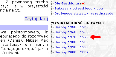 Wyszukiwanie wynikow Sparty 1